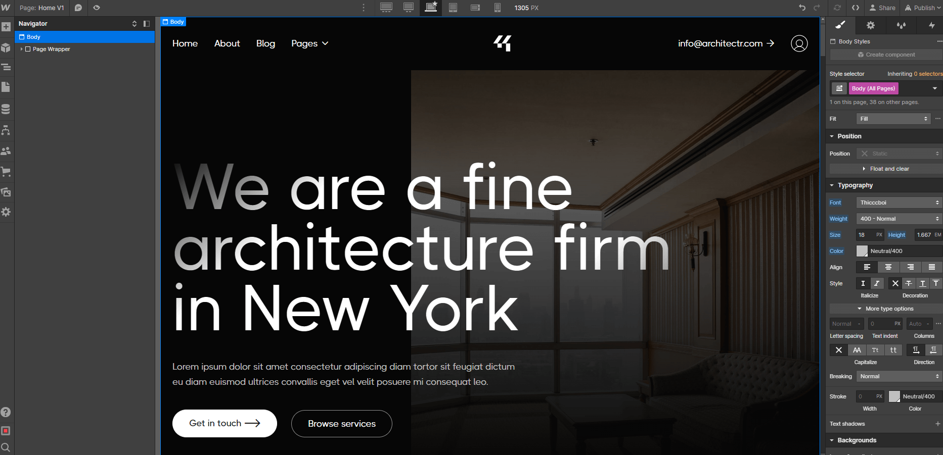 Typography - Four Seasons Group