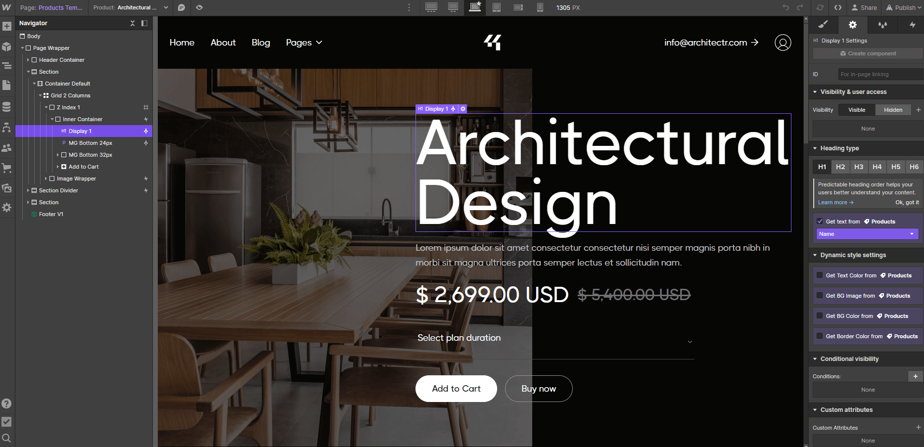 Ecommerce Page - Four Seasons Group