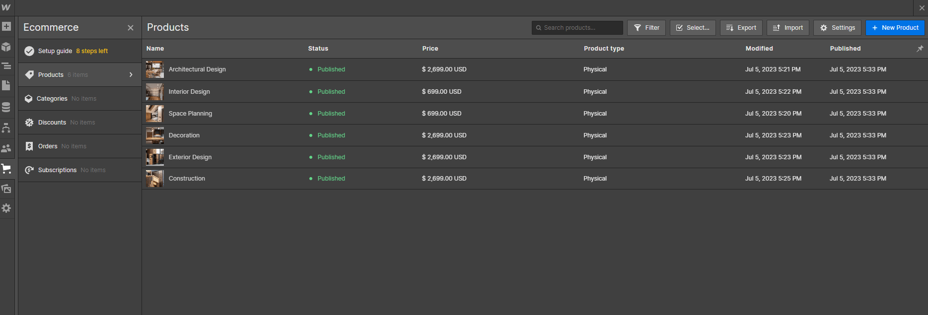Ecommerce Collection - Four Seasons Group